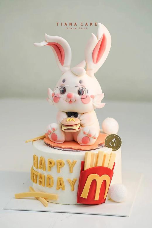 【纯手工翻糖定制款】麦当劳兔子 商品图2