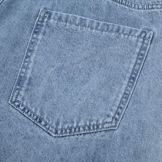 HX 夏季水洗牛仔五分裤宽松版型C207320018101短裤 商品图9