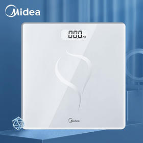 美的（Midea） 体重秤电池家用健康电子秤 智能体重秤 Led显示健身运动耐用减重提醒 MO-CW5（电池秤）