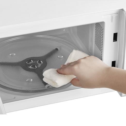 美的（Midea）复古旋钮微波炉360°转盘式加热20升PM2004白色 商品图1