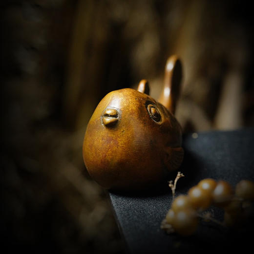 西泠印社 河豚纸镇镇尺笔搁铜器文房摆件文房四宝礼品筷子架茶宠手把件书法国画宣纸压纸铜文房 商品图3