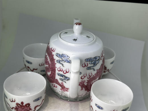 景德镇宝石红龙套组 商品图7