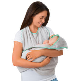 爱尔兰clevamama可俐妈妈宝宝斗篷式围裙式浴巾