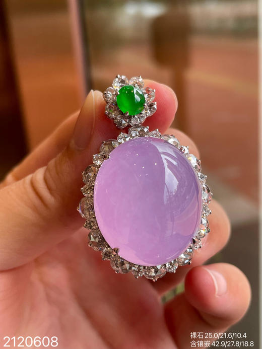 紫罗兰蛋面吊坠【2120608】具体价格微信咨询 商品图2