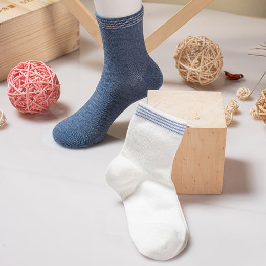 大童薄款休闲袜无骨精梳棉袜舒适透气吸汗防臭【2313207】 商品图0