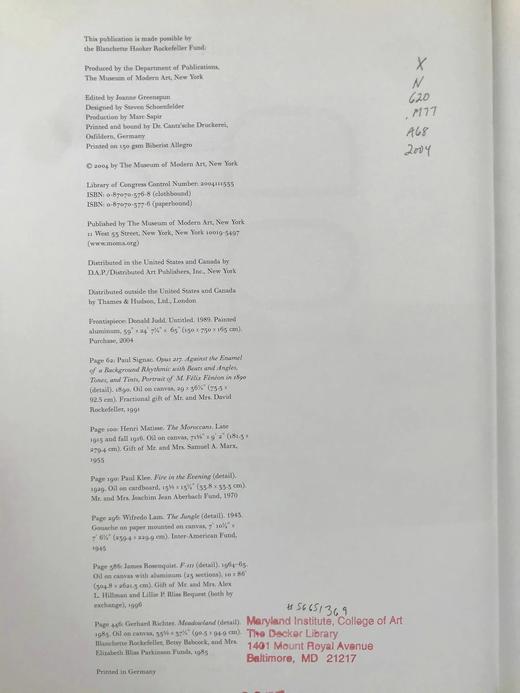 现代绘画与雕塑：现代艺术博物馆1880年至今 340幅彩色插图 精装大16开 商品图4