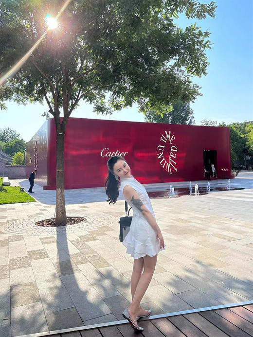 DUO智仙生 芭比系列聪明感学院派白色衬衫花边连衣裙 商品图1