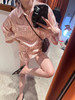 DUO智仙生 粉标 芭比系列22姆米粉红条纹居家散步套装 商品缩略图3