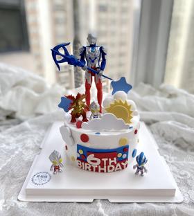 无蛋奶奥特曼儿童生日蛋糕