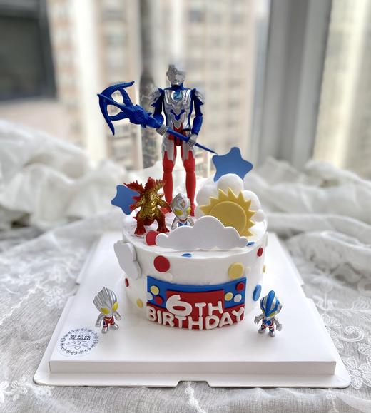 无蛋奶奥特曼儿童生日蛋糕 商品图0