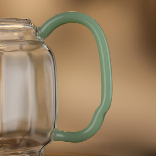 禾器新品 晶彩坤灵茶海 六方公杯 高硼硅玻璃公道杯分茶器 商品图2