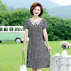【新老顾客福利】FW 7255雪纺波点连衣裙中年洋气网纱裙 商品缩略图1