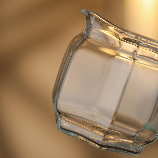 禾器新品 晶彩坤灵茶海 六方公杯 高硼硅玻璃公道杯分茶器 商品图6