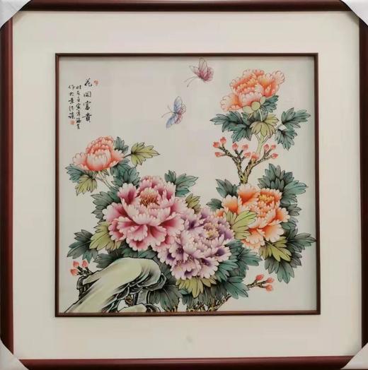 花开富贵瓷板画 商品图0