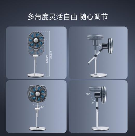 莱克电风扇家用台式摇头遥控智能空气调节扇变频节能电扇F303 商品图5