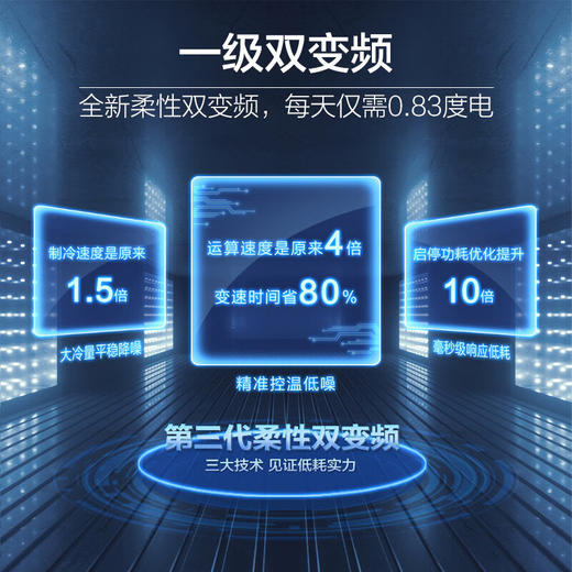 海尔（Haier）500升星蕴系列十字对开双开门四开门家用电冰箱超薄一级能效母婴超大容量BCD-500WLHTD78SMU1 商品图1