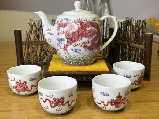 景德镇宝石红龙套组 商品图3