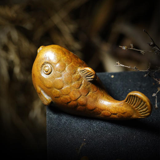 西泠印社 河豚纸镇镇尺笔搁铜器文房摆件文房四宝礼品筷子架茶宠手把件书法国画宣纸压纸铜文房 商品图4