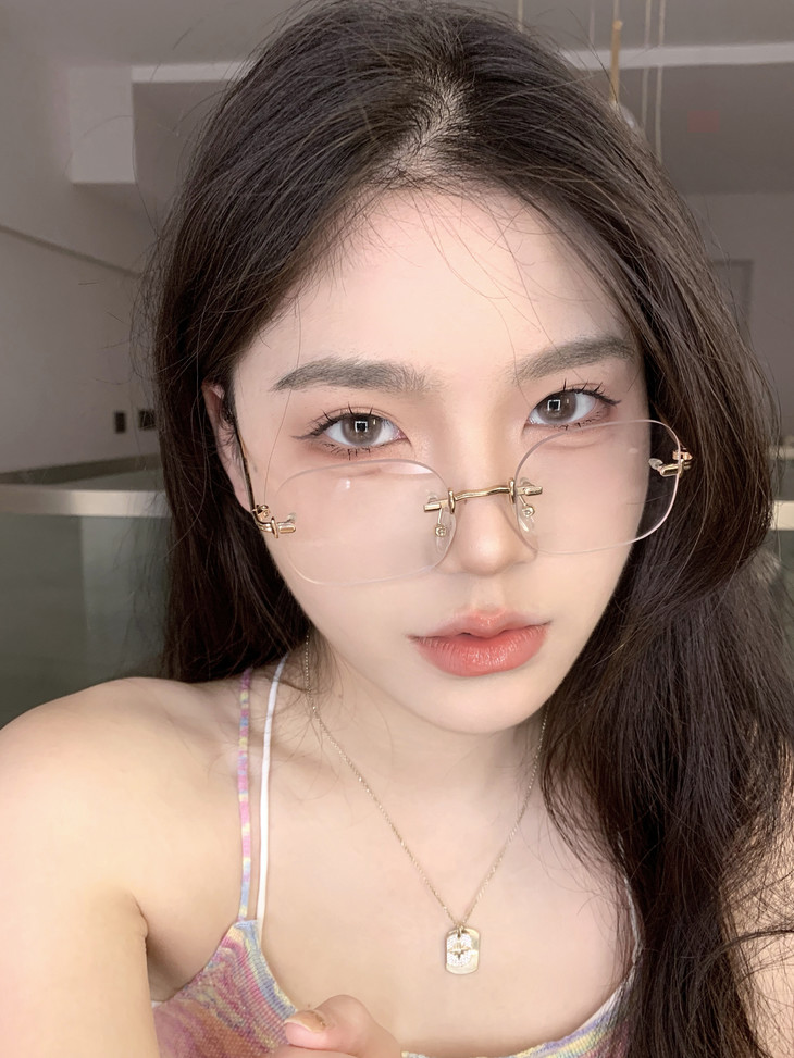 iMUDI美瞳 年抛隐形眼镜 奶泡泡 14.0mm 1副/2片 左右度数可不同-VVCON美瞳商城11