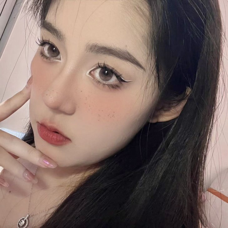 iMUDI美瞳 年抛隐形眼镜 奶泡泡 14.0mm 1副/2片 左右度数可不同-VVCON美瞳商城16