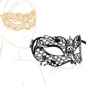 夏奇面具情趣露鼻浪漫蕾丝女半脸舞会性感黑色眼罩道具成人面具