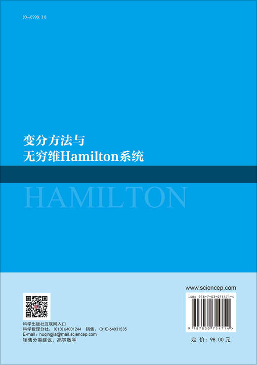 变分方法与无穷维Hamilton系统 商品图1