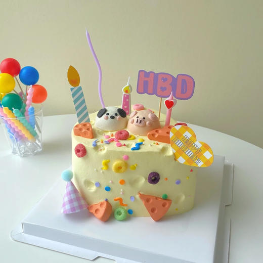 4英寸甜蜜奶酪 立体小动物蛋糕（百分百进口动物奶油） 商品图0