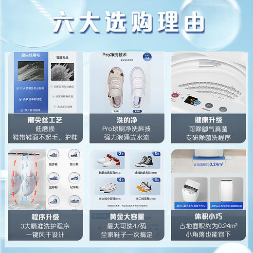海尔（Haier）5.5KG洗鞋机 全自动 刷鞋机 小型洗衣机家用洗鞋神器洗脱一体可风干升级球刷结构除菌洗T55 商品图1