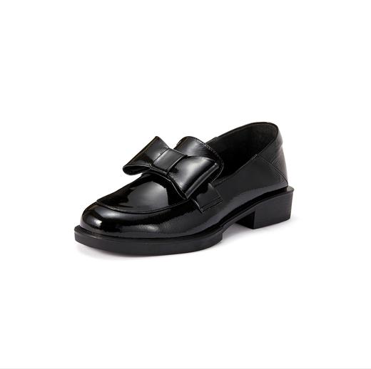 西村名物2023秋季新款时尚休闲舒适平底乐福鞋系带百搭皮鞋X23CM33841 商品图3