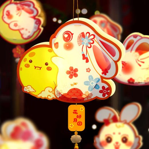 黛唯梵【兔子手提灯笼】让儿童品尝节的传统活动。独特的PVC材料和创意的手工制作，让这款新品成为孩子们眼中的奇妙世界。 商品图2