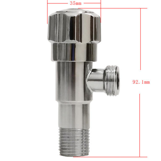 角阀/KJ-08/SUS201镀铬/红蓝手轮 商品图1