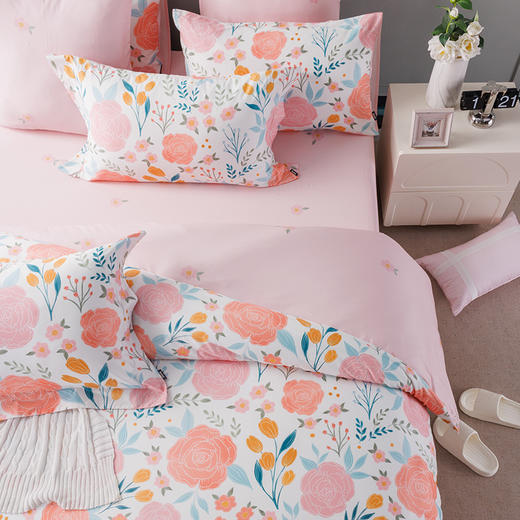 多喜爱 全棉新疆棉清新花卉四件套 绿嘢/柠熙/春日狂想曲hlcs 商品图7