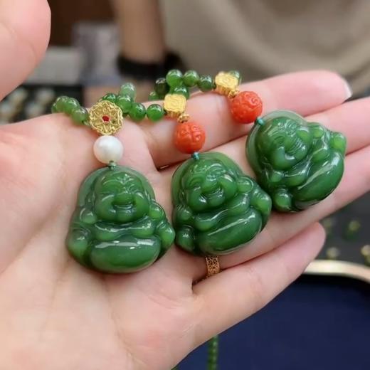 碧玉吊坠-弥勒佛30# 商品图0