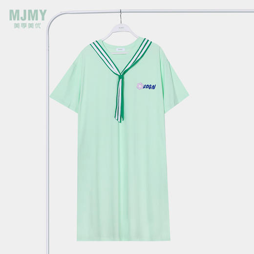 美季美优女士棉质海军领短袖裙J320602 商品图0
