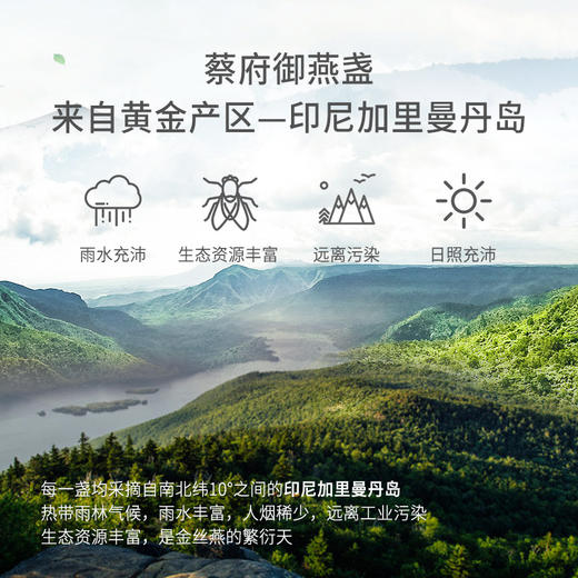 【孕期必备】蔡府印尼溯源御燕盏50g 商品图2