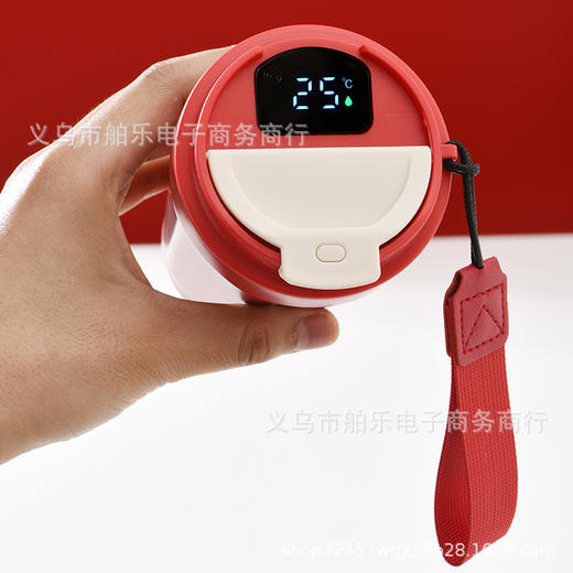 高颜值智能显温304不锈钢咖啡杯保温杯车载便携随手杯冰可乐水杯 商品图2