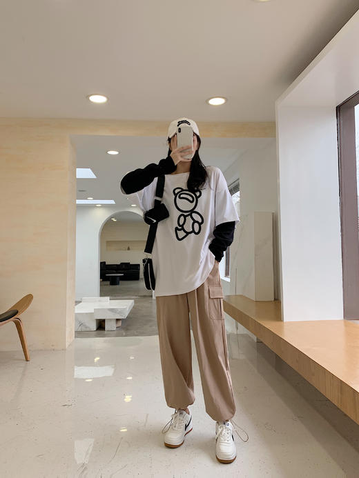 骆柒柒超火INS工装裤夏季zui火热的冰丝棉麻工装裤来啦！~~ 商品图1