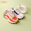 Safiya/索菲娅 2023秋季新品新潮复古拼色运动休闲厚底增高阿甘鞋运动鞋 SF33112141 商品缩略图1
