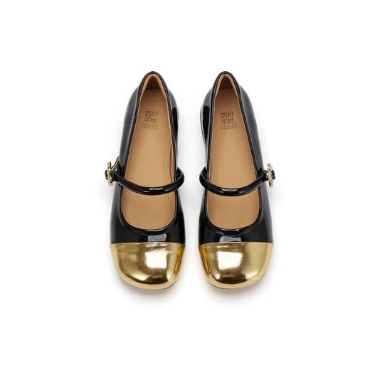 西村名物2023年秋季新款低粗跟包头小香风法式晚风单鞋玛丽珍高级感X23CE33901 商品图6