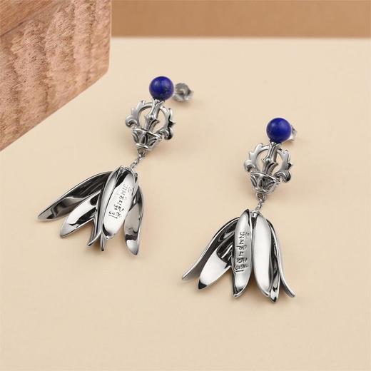 醍醐 金刚VAJRA系列 六字真言莲花吊坠 项链 耳饰 银质 藏地古老祝福 商品图2