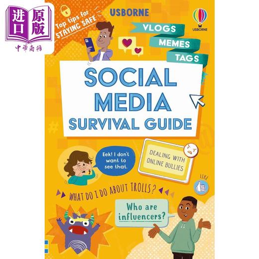 【中商原版】Social Media Survival Guide 写给小朋友的社交媒体生存指南 英文原版 进口图书 儿童科普读物 知识百科图书 商品图0