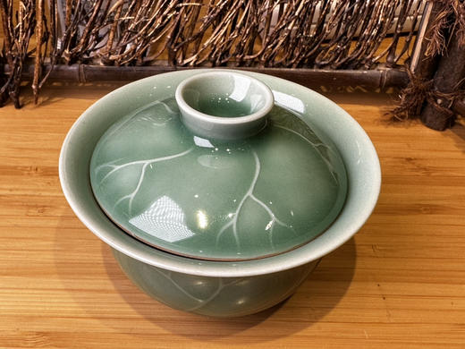 十里荷香青釉盖碗 商品图2