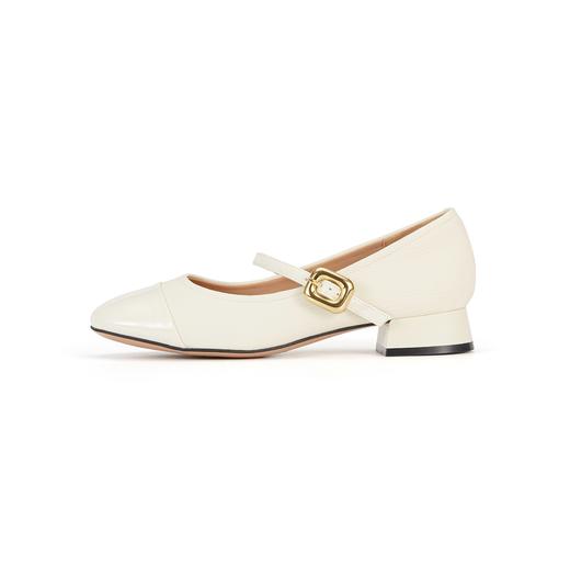 西村名物2023年秋季新款低粗跟包头小香风法式晚风单鞋玛丽珍高级感X23CE34651 商品图4