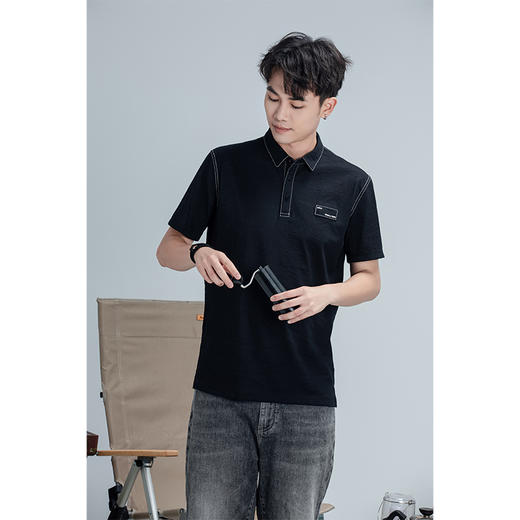 HX 夏季翻领短袖T恤S102320870101/02POLO杉 商品图2