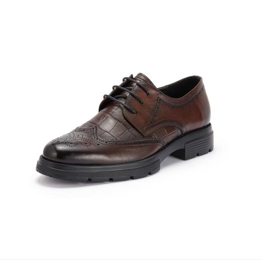 西村名物2023年秋季新款系带尖头男单鞋男士商务皮鞋皮X13CV3457101 商品图2