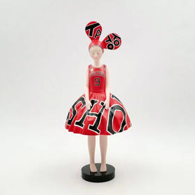 沈延《一袭红》然女孩