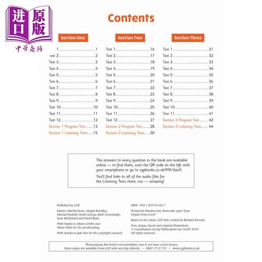 预售 【中商原版】New KS2 Maths Year 5 Mental Arithmetic Targeted Q KS2数学五年级心算目标题集练习册 含在线答案和音频测试 商品图1