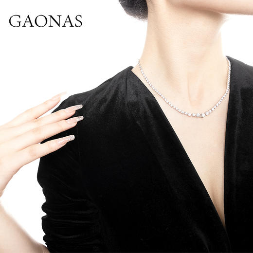 GAONAS 高纳仕 简约满钻多功能链子WX051966 商品图2