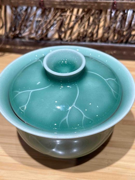 十里荷香青釉盖碗 商品图4