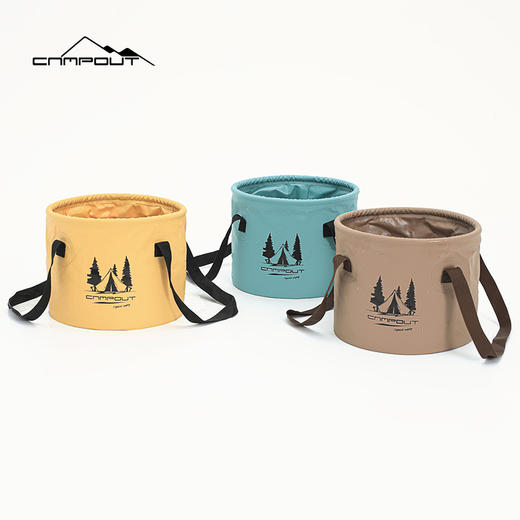 【露营水桶】CAMPOUT露营户外折叠水桶 便携洗漱盆 野营水桶 旅行野餐打水桶 商品图4